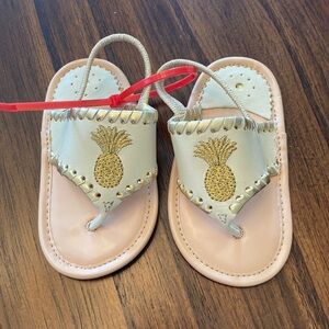 Jack Rogers - Baby pineapple sandals size 4